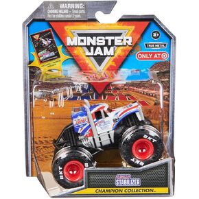 Monster Jam Stadium Series Colruction Collection Monster Truck - 1:64 ، يأتي مع بطاقة تداول قابلة للتحصيل (Lucas Stabilizer)