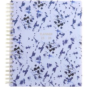 Gartner Studios 2025 Planner - 2025-2026 Monthly Weekly Planner, Navy Paint Splatter Cover, Gold Spiral Bound, Includes Sticker Sheet, 9.125" x 11", 1-Count