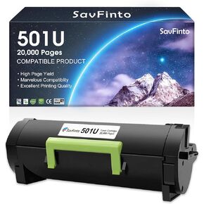 50F1U00 501U ULTRA HIVE HIVER TONRER CARTRIDGE استبدال LEXMARM MS510 MS510DN MS510DTN MS610 MS610DE MS610DN MS610DTE MS610DTN PRINTER (20،000 صفحة ، أسود ، 1-PACK)