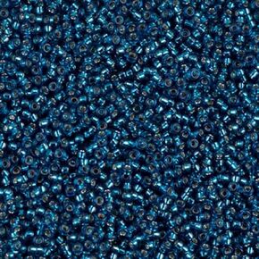 Miyuki Round Seed Bead Size 15/0 8.2g SL Blue Zircon