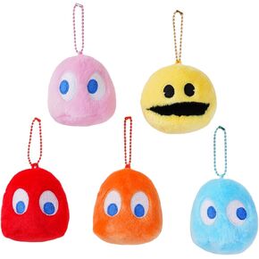Cute Game Plush Keychain,Ghost plush Toy, Soft and Cute 3inches Stuffed AnimalsToys, Decorations of Your Bags,Party and Home Decorations.（5pcs）