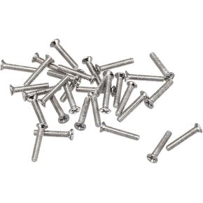 uxcell M1.4 x 4mm Phillips Screw Fastener Silver Tone for Laptop PC TV Fan Switch 500pcs