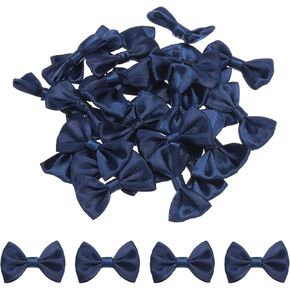 meccanixity 30pcs orange bow alsies 1.5 "x1" mini bowknot لصياغة أقواس الساتان الصغيرة جزءًا كبيرًا