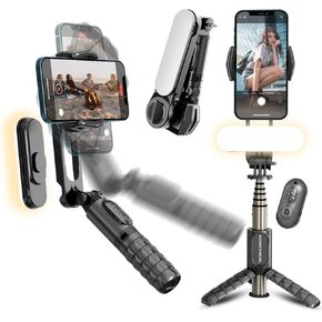 L9 lite Gimbal Stabilizer for iPhone,KOSCHEAL 3-Axis estabilizador de celular Profesional Upgrade System 9.0, W/Focus Wheel, Recording with Smart Tracking, Vlogging for YouTube, TikTok, Travel, Live
