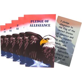 Westmon Works Pledge of Aligiance Cards Pack Bupl Servers Classhors Made في الولايات المتحدة الأمريكية ، مجموعة من 24