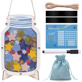 Magnetic Reward Star Incentive Jar for Classroom Board Personalized Reward Stars Incentive Jar for Bulletin Board Chart Behavior Jar Classroom Management Tool Tokens Potty Training