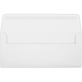 Luxpaper #10 أظرف أعمال | 4 1/8 "x 9 1/2" | أبيض مشرق | 28 رطل. نص | 250 كتي