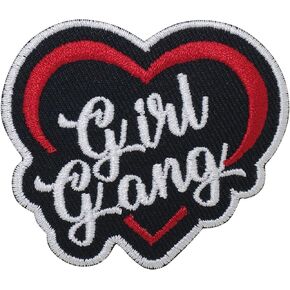 Girl Gang Iron on Patches for Clothing Saw On/Iron على زين التصحيح المطرز للجينز والقبعات والأكياس والأسود
