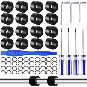 44pcs المطاط من تحريك حلقات المحافظة على بدائل الأسطوانة المطاطية متوافقة مع صانع/صانع Cricut 3 ، دقة الأسطوانة المطاطية ، مطاطية دليل MAT لإصلاحات CRICUT
