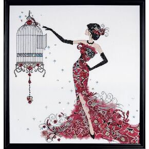 Design Works Crafts Bird Cage Counted Cross Stitch Kit, Multi