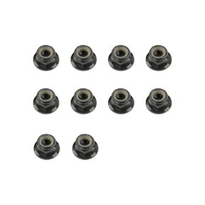 Iflight 10pcs M5 قفل المكسرات CW مشفرة النايلون إدراج الصواميل سبيكة الألومنيوم لصالح RC Drone Quadcopter Prop Adapter FPV Prarty in Black