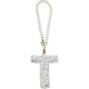 BATIKIL LETTER BAG Charm ، Bling Glitter Letter Charm Charm Oritive Letter keychains