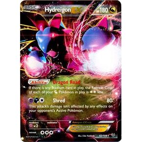 Pokemon - Hydreigon -EX (62/108) - سماء XY Roaring - Holo
