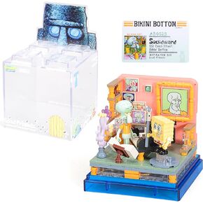 Toy Building Brick Blocks Toys Sets Display Box kit Action Figures Pineapple House Patrick Stone Star Home for Boys and Girls Kids Age 2-4, 3-5, 5-7, 8-12 Fans Gift (351 pcs)