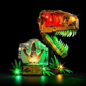 Upgraded Led Light Kit Compatible with Lego Dinosaur Fossils: T. rex Skull Building Set, Lights Decoration Compatible with Lego 76964 (Model Not Included)