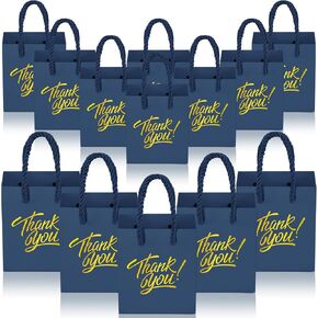 KPOSIYA Mini Gift Bags with Handles, 35pcs Small Gift Bags, 4 x 2.75 x 4.5 Green & Gold for Christmas, Thanksgiving, Party Favors