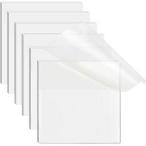 Transparent Sticky Notes - 3x3 inch Clear, Waterproof Translucent Notes for Annotation - 300 Sheets