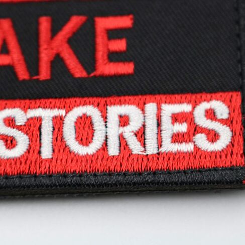 Bad Decisions Make Tactical Good Stories Military Morale Patch Funny Badge Embroidered Morale Applique Fastener Hook & Loop Emblem for Hat Backpack Jackets Applique Fastener(Black) in Saudi Arabia