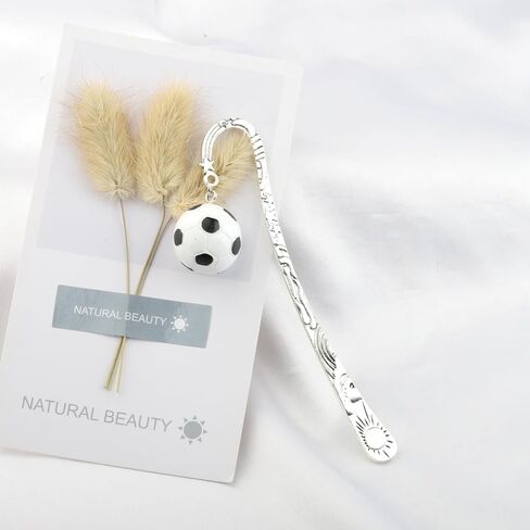 UJIMS Soccer Themed Gift Soccer Ball Bookmarks Sports Party Favors Gifts Library Gift for Reader Book Lovers Bookworm (SoccerBallBookmarks) in Saudi Arabia