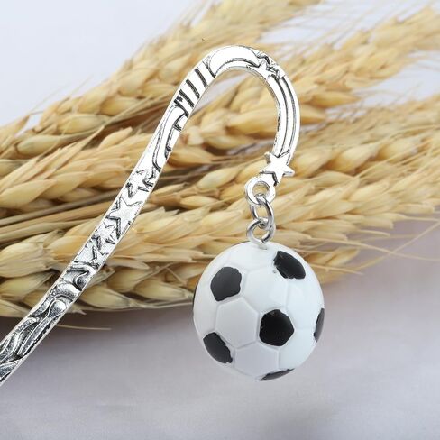UJIMS Soccer Themed Gift Soccer Ball Bookmarks Sports Party Favors Gifts Library Gift for Reader Book Lovers Bookworm (SoccerBallBookmarks) in Saudi Arabia