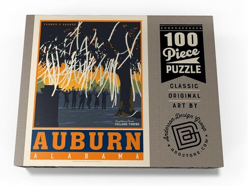 MyPuzzle American College Towns: Auburn ، Alabama ، Pintage Poster - Premium 500 Piece Jigsaw Puzzle للبالغين in Saudi Arabia
