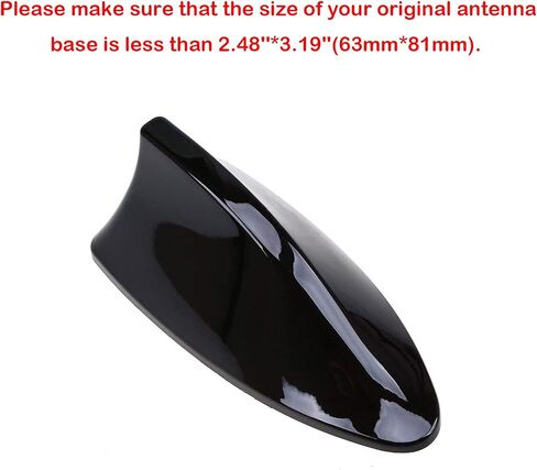 Universal Shark Fin Antenna for Car AM FM Radio Signal Cover Black in Kuwait