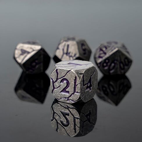 الأبراج المحصنة والزهر المعدني التنين ، النرد المعدني مجموعة D&D Polyhedral DND النرد مع حالة هدية ، الكشف عن هدايا لعب الأدوار (الرعد ، الأحمر) in Kuwait