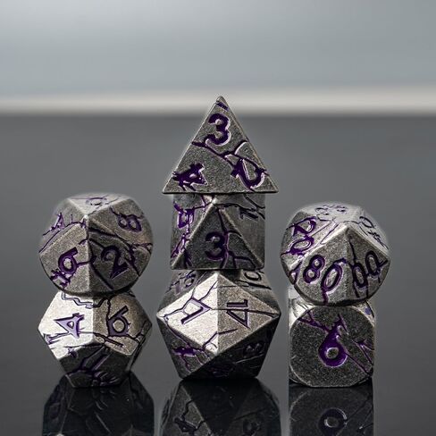 الأبراج المحصنة والزهر المعدني التنين ، النرد المعدني مجموعة D&D Polyhedral DND النرد مع حالة هدية ، الكشف عن هدايا لعب الأدوار (الرعد ، الأحمر) in Kuwait