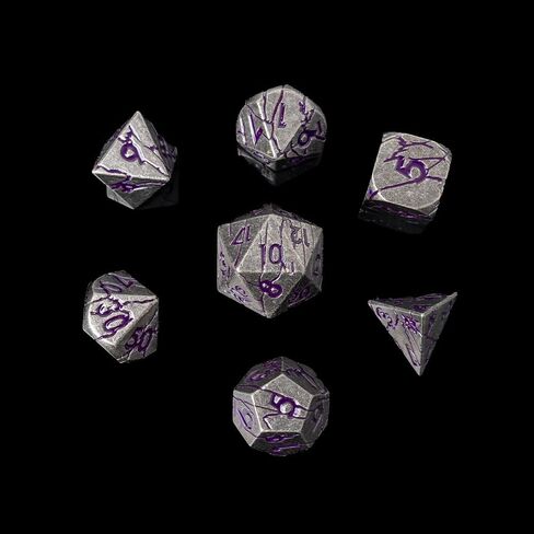 الأبراج المحصنة والزهر المعدني التنين ، النرد المعدني مجموعة D&D Polyhedral DND النرد مع حالة هدية ، الكشف عن هدايا لعب الأدوار (الرعد ، الأحمر) in Kuwait