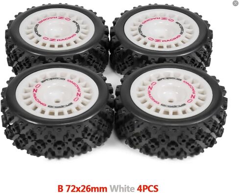 4Pcs 12mm Glued Rubber Tire Plastic Wheels Rim for RC Rally Racing Car TT-01 TT-02 XV-01 DF-03 TA06 PTG2 HPI WR8 Upgrades Parts (4Pcs Black B) in Saudi Arabia
