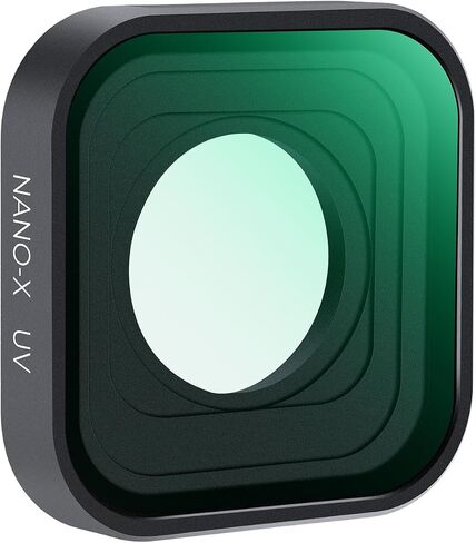 K&F Concept UV Protection Camera Lens Filter Compatible with GoPro Hero12 Hero11, Hero10, Hero9 Black, with 28 Layer-Nano Coating, Top AGC Optical Glass Action Camera Filter in Saudi Arabia