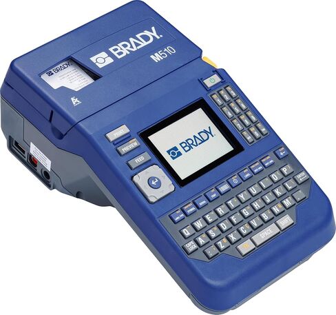طابعة ملصقات صناعية لاسلكية محمولة من Brady M511، متوافقة مع تقنية Bluetooth، تأتي مع حقيبة صلبة، وحدة طاقة، 3 خراطيش ملصقات، مغناطيس، منتج محطة عمل بخطاف الاستخدام/مجموعة الأسلاك in Kuwait