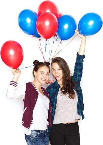 Abbaoww 100 Pcs Red Balloons 10 Inch Strong Latex Balloons for Party Decoration, Birthday, Wedding, Anniversary, Christmas and Arch Supplies in Saudi Arabia