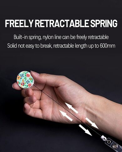 بكرات الشارة قابلة للسحب ، حاملي شارات الهوية قابلة للسحب ، حامل بطاقة الهوية القابلة للسحب للمقاطع القابلة للسحب للمعلم ، الطالب ، عامل المكتب (زهور أرجواني خمر) in Kuwait