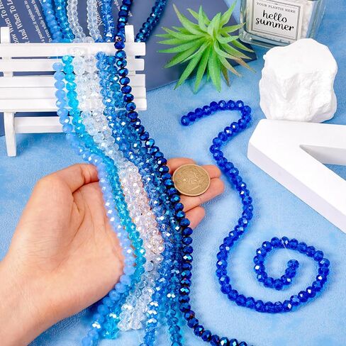 Beadthoven 3160pcs 3mm Class Crystal حبات رونيللي تقليد خيوط زجاجية من الزجاج للمجوهرات التي تصنع حبات الأحجار الكريستال الصغيرة الفواصل الكبيرة لأقراط سوار ديي in Saudi Arabia