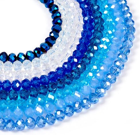 Beadthoven 3160pcs 3mm Class Crystal حبات رونيللي تقليد خيوط زجاجية من الزجاج للمجوهرات التي تصنع حبات الأحجار الكريستال الصغيرة الفواصل الكبيرة لأقراط سوار ديي in Saudi Arabia