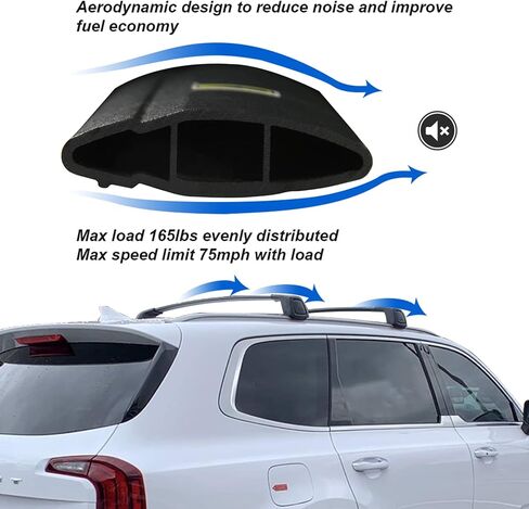 Snailfly ترقية العارضة تناسب 2022 2023 2024 Hyundai Tucson SE SEL N Line Limited NX4 حامل سقفي السكك الحديدية عبر القضبان الملحقات مع قفل in Kuwait