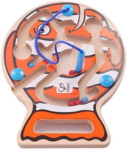 Award Winning Hape Choo Choo Tracks Kid's Magnetic Wooden Maze Puzzle, L: 7.7, W: 0.8, H: 6.1 inch in Saudi Arabia