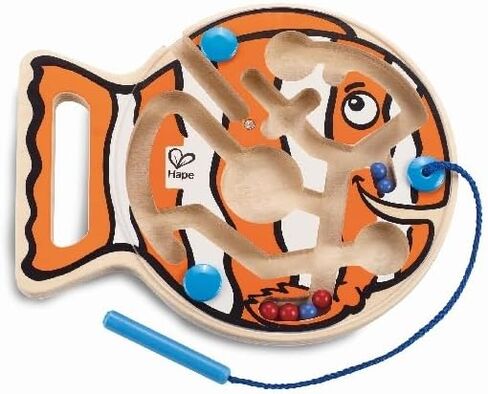 Award Winning Hape Choo Choo Tracks Kid's Magnetic Wooden Maze Puzzle, L: 7.7, W: 0.8, H: 6.1 inch in Saudi Arabia