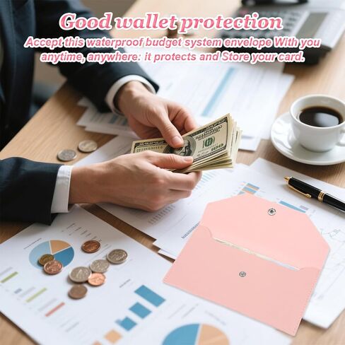 محفظة نقدية وردية ، غلاف نقدي للجلد ، مقاوم للماء قابلة لإعادة الاستخدام محفظة محفظة محفظة محفظة محفظة منظم محافظ القابض للنساء in Saudi Arabia