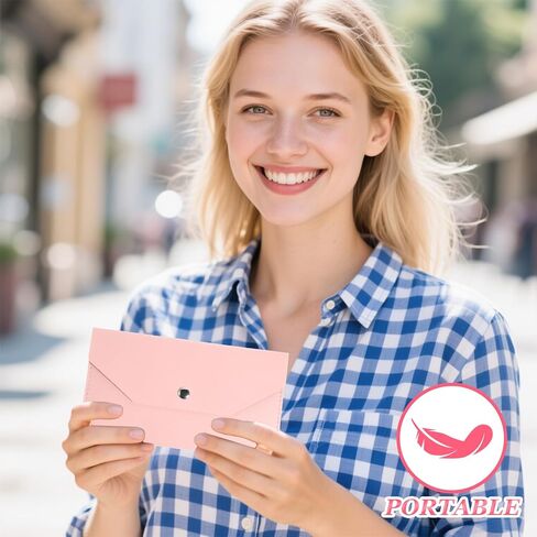 محفظة نقدية وردية ، غلاف نقدي للجلد ، مقاوم للماء قابلة لإعادة الاستخدام محفظة محفظة محفظة محفظة محفظة منظم محافظ القابض للنساء in Saudi Arabia
