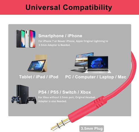 Bose Replacement Headphone Cable 2.5mm Male to 3.5mm Male Wire Aux Audio Cable Cord Compatible with Bose 700 QuietComfort 25 QC25 QC35 QC35II QC45 JBL Tune 710BT 660NC 760NC Headsets (No Mic) in Kuwait