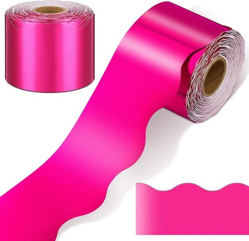 Ecally 65.6 ft Scalloped Bulletin Board Borders Classroom Borders Shine Scalloped Borders Decorative Bulletin Board Trim Poster Board Decorations for School Classroom Home Decor (Black) in Kuwait