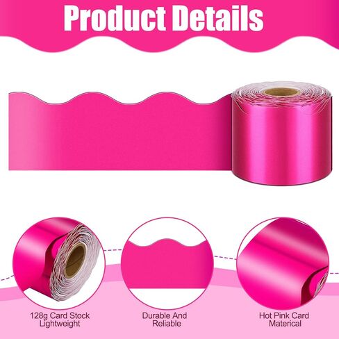 Ecally 65.6 ft Scalloped Bulletin Board Borders Classroom Borders Shine Scalloped Borders Decorative Bulletin Board Trim Poster Board Decorations for School Classroom Home Decor (Black) in Kuwait