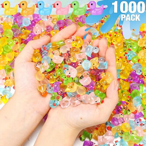 Barydat 1000 PCS راتنجات صغيرة من البط في الظلام الصغير المظلم الصغير المضيء الجزء الأكبر لإخفاء أفكار DIY مزحة. in Saudi Arabia