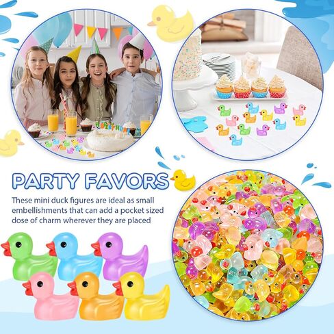 Barydat 1000 PCS راتنجات صغيرة من البط في الظلام الصغير المظلم الصغير المضيء الجزء الأكبر لإخفاء أفكار DIY مزحة. in Saudi Arabia