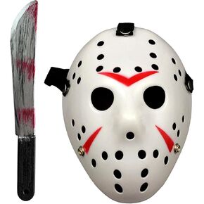 Halloween Role Play Horror Mask Machete Party Masquerade Props