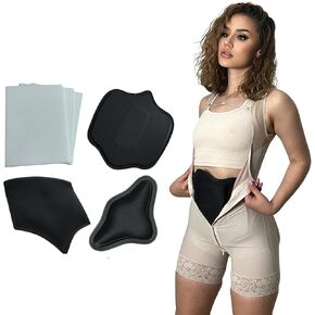 3 Pack Lipo Foam Board ، Tablas Para Lipo 360 Post Surgery Supplies مع لوحة ضغط البطن ، AB لوحة ما بعد الجراحة مع لوحة الخلفية موليدر من الخشب ، بوازات ما بعد الجراحة BBL