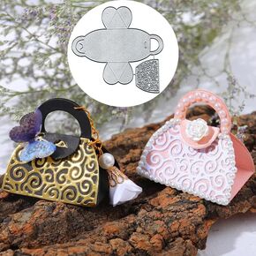 Lace Handbag Metal Die Cuts, Lace Handbag Metal Cutting Dies Cut Stencils Card Paper Craft DIY Template Cutting Dies Album Embossing Paper Dies for Card Making Scrapbooking