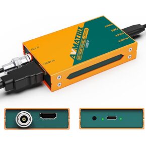 AVMATRIX UC1118 Video Capture Card SDI to USB 3.0(Gen1) 1080P60 Uncompressed (YUY2) Video Capture with Line in for Video Conferencing Telemedicine Online Education on OBS, Zoom, Teams, PC/Mac